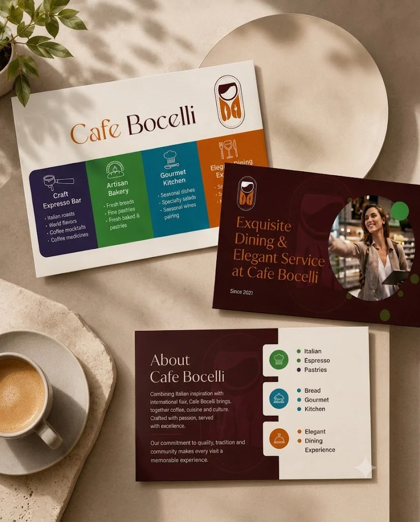 Brand presentation template design for business pitch