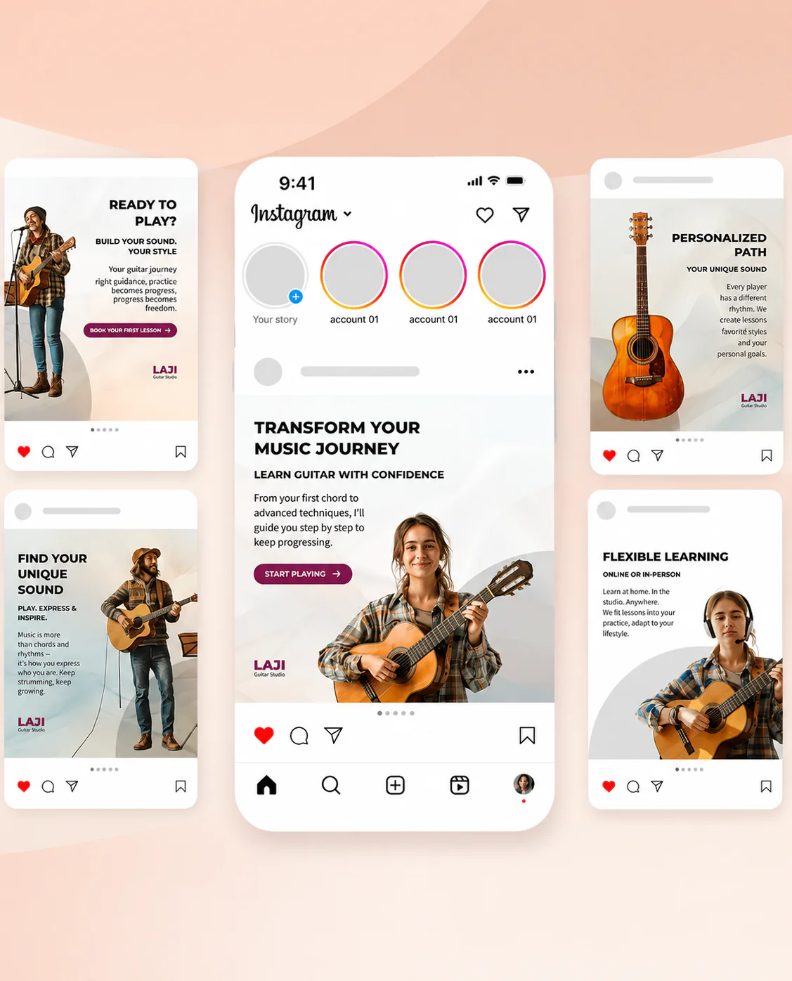 AI-powered social media content production design