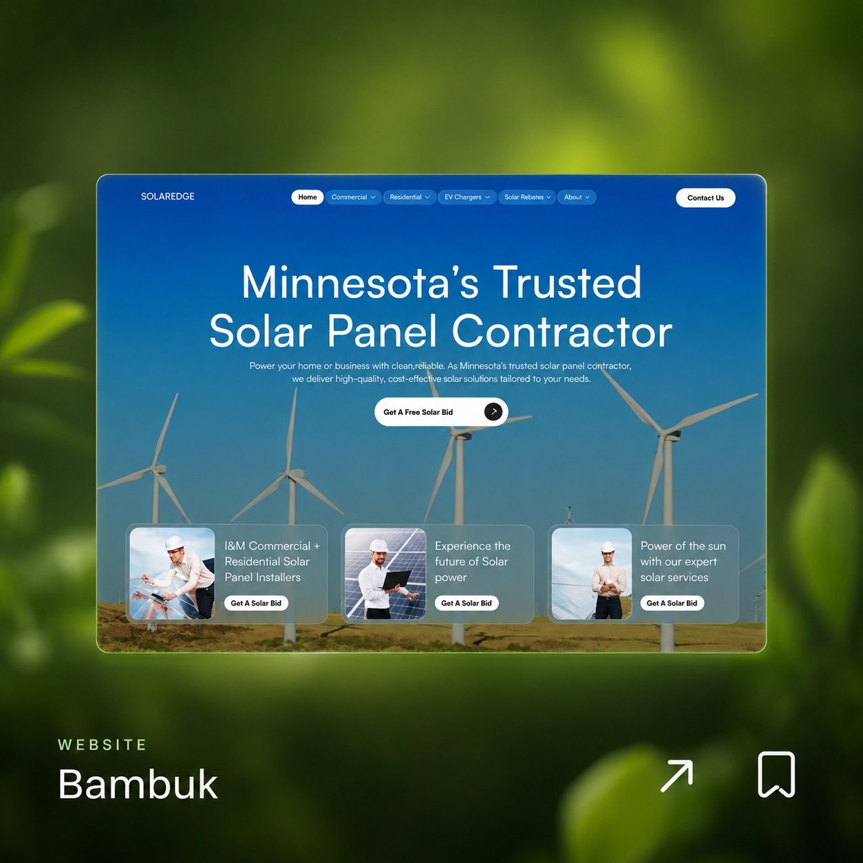 Green & Renewable Energy website design 03