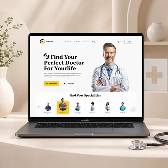 Healthcare & Wellness website design 05