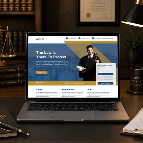 Law website design 02