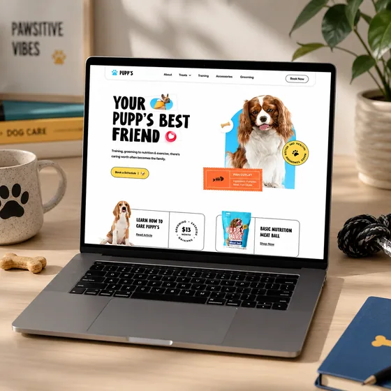 Pets website design 02